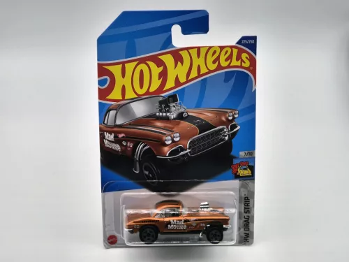 Corvette Gasser (1962) - HW Drag Strip 7/10 - 225/250 - дълга картичка - Hot Wheels - 1:64