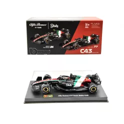   Alfa Romeo C43 F1 #77 (2023) - Monza Italy GP - Valtteri Bottas - С ПИЛОТ - Bburago - 1:43