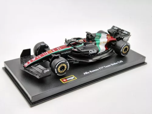 Alfa Romeo C43 F1 #77 (2023) - Monza Italy GP - Valtteri Bottas - С ПИЛОТ - Bburago - 1:43