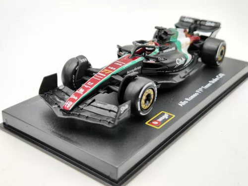 Alfa Romeo C43 F1 #77 (2023) - Monza Italy GP - Valtteri Bottas - С ПИЛОТ - Bburago - 1:43