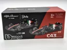 Alfa Romeo C43 F1 #77 (2023) - Monza Italy GP - Valtteri Bottas - С ПИЛОТ - Bburago - 1:43