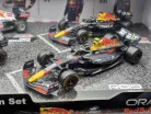 Red Bull F1 комплект - 2023 RB19 Max Verstappen - 2023 RB19 Sergio Perez (Miami) - 2022 RB18 Max Verstappen - 2021 RB16B Max Verstappen (Turkish GP) - Bburago -1:43