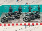 Mercedes GP F1 комплект - 2023 W14 Lewis Hamilton - 2023 W14 George Russel - 2022 W13 Lewis Hamilton - 2021 W12 Lewis Hamilton - Bburago -1:43