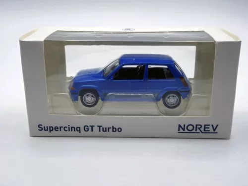 Renault R5 Supercinq GT Turbo Ph II (1988) - син - Norev - 1:43
