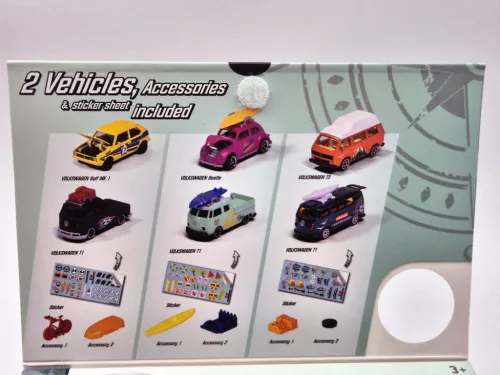 Volkswagen VW комплект - VW T3 + VW T1 transporter - Majorette - 1:64