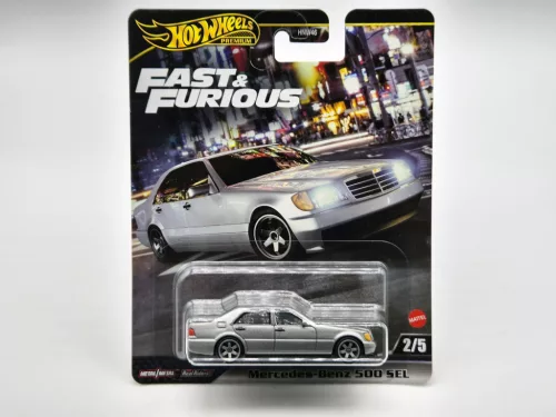 Hot Wheels Premium - Fast & Furious - Mercedes Benz 500 SEL - Hot Wheels - 1:64