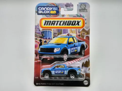 Matchbox Candy - Ford F150 SVT Raptor (2010) - 6/6 - дълга картичка - Matchbox - 1:64