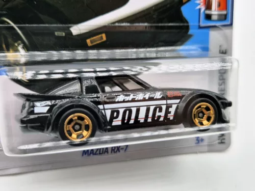 Hot Wheels Mazda RX-7 - First Response - 80/250 - черна - Hot Wheels - 1:64