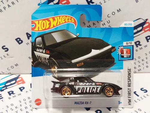 Hot Wheels Mazda RX-7 - First Response - 80/250 - черна - Hot Wheels - 1:64