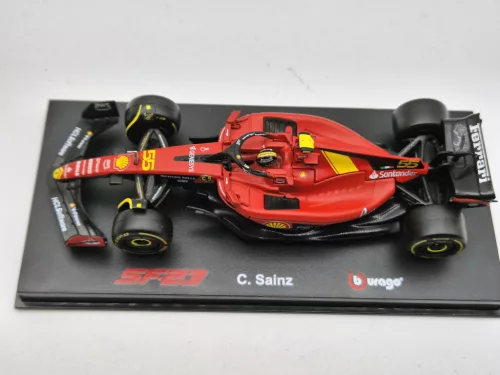 Ferrari SF-23 Team Scuderia F1 #55 (2023) - Monza - Carlos Sainz - С ПИЛОТ - Bburago - 1:43