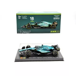   Aston Martin AMR23 F1 #18 (2023) - Lance Stroll - С ПИЛОТ - Bburago - 1:43