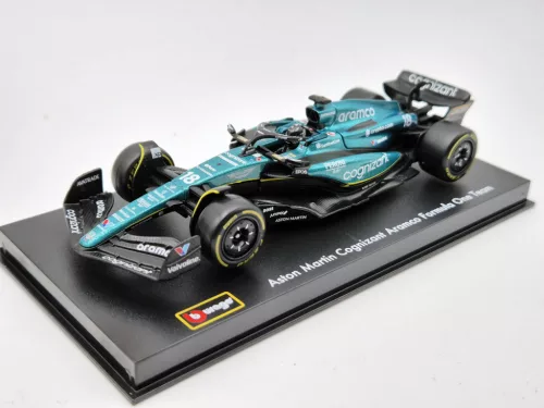 Aston Martin AMR23 F1 #18 (2023) - Lance Stroll - С ПИЛОТ - Bburago - 1:43