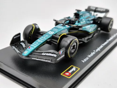 Aston Martin AMR23 F1 #18 (2023) - Lance Stroll - С ПИЛОТ - Bburago - 1:43