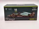 Aston Martin AMR23 F1 #18 (2023) - Lance Stroll - С ПИЛОТ - Bburago - 1:43