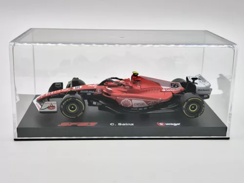Ferrari SF-23 Team Scuderia F1 #55 (2023) - Las Vegas - Carlos Sainz - С ПИЛОТ - Bburago - 1:43