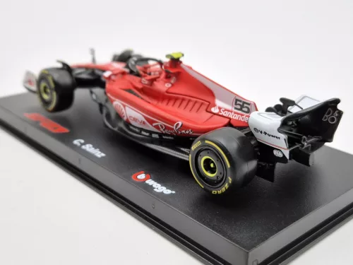 Ferrari SF-23 Team Scuderia F1 #55 (2023) - Las Vegas - Carlos Sainz - С ПИЛОТ - Bburago - 1:43