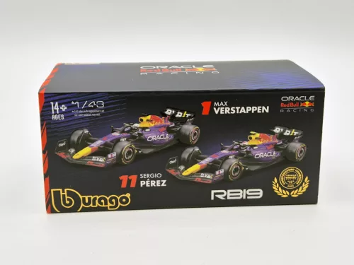 Red Bull RB19 F1 #11 (2023) - Las Vegas - Sergio Perez - С ПИЛОТ - Bburago - 1:43