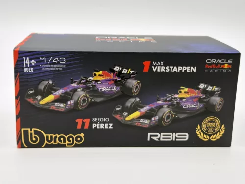 Red Bull RB19 F1 #1 (2023) - Las Vegas - Max Verstappen - С ПИЛОТ - Bburago - 1:43