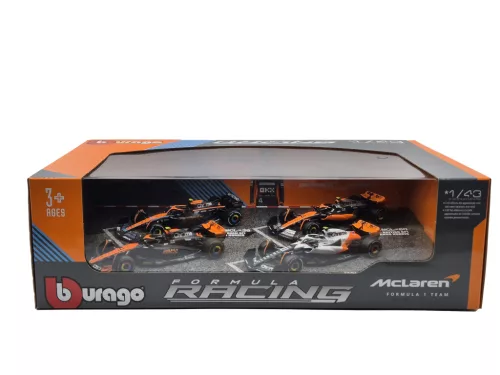 McLaren F1 комплект - #4 Lando Norris - 2023 British GP - 2023 Singapore GP - 2023 Monaco GP - 2022 Abu Dhabi - Bburago - 1:43