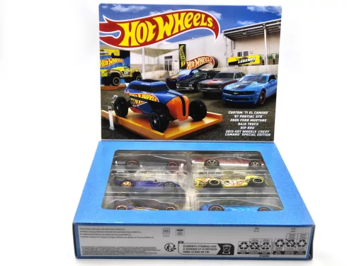 Hot Wheels Legends Theme - комплект от 6 броя в подаръчна кутия - Custom 1971 El Camino - 1967 Pontiac GTO - 2005 Ford Mustang - Baja Truck - Rip Rod - 2013 Chevrolet Camaro Special Editions - Hot Wheels - 1:64