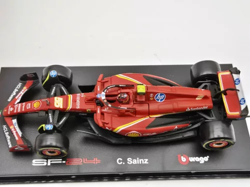 Ferrari SF-24 Team Scuderia F1 #55 (2024) - Imola - Carlos Sainz - С ПИЛОТ - Bburago - 1:43