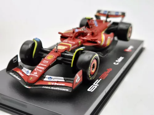 Ferrari SF-24 Team Scuderia F1 #55 (2024) - Imola - Carlos Sainz - С ПИЛОТ - Bburago - 1:43