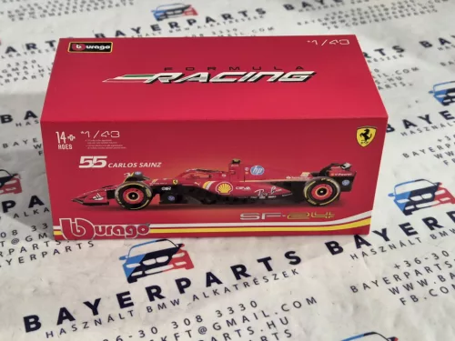 Ferrari SF-24 Team Scuderia F1 #55 (2024) - Imola - Carlos Sainz - С ПИЛОТ - Bburago - 1:43