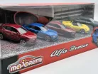 Alfa Romeo комплект (5бр.) - 4C Spider - Giulia Quadrifoglio - Tonale - Majorette - 1:64