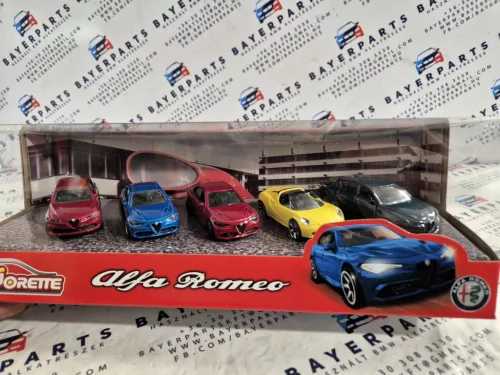 Alfa Romeo комплект (5бр.) - 4C Spider - Giulia Quadrifoglio - Tonale - Majorette - 1:64
