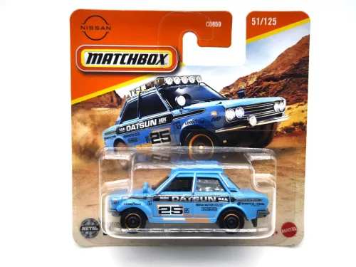 Datsun 510 Rally (1970) - 51/125 - блистерна опаковка - Matchbox - 1:64