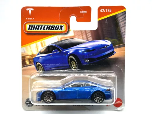 Tesla Model S - 42/125 - блистерно - Matchbox - 1:64