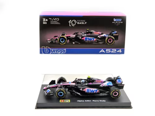 BWT Racing Alpine A524 F1 #10 (2024) - Pierre Gasly - С ПИЛОТ - Bburago - 1:43