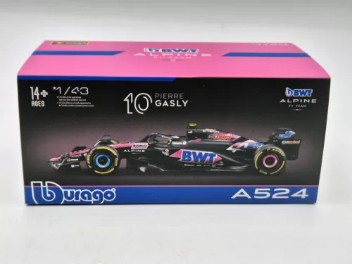 BWT Racing Alpine A524 F1 #10 (2024) - Pierre Gasly - С ПИЛОТ - Bburago - 1:43