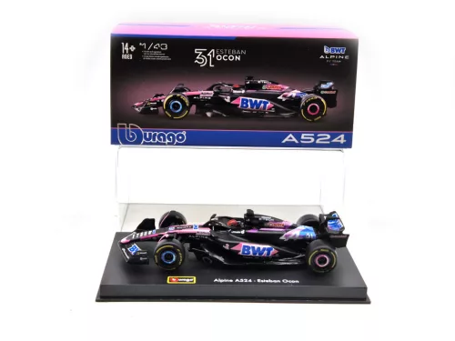 BWT Racing Alpine A524 F1 #31 (2024) - Esteban Ocon - С ПИЛОТ - Bburago - 1:43