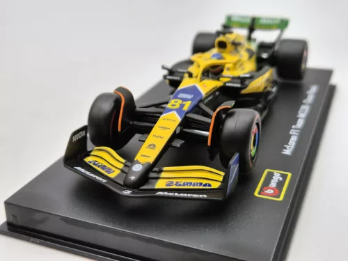 McLaren MCL38 F1 #81 (2024) - Monaco GP (Senna 30th Anniversary) - Oscar Piastri - С ПИЛОТ - Bburago - 1:43