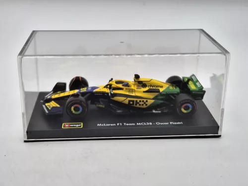 McLaren MCL38 F1 #81 (2024) - Monaco GP (Senna 30th Anniversary) - Oscar Piastri - С ПИЛОТ - Bburago - 1:43