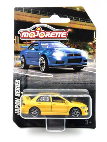 Mitsubishi Lancer Evolution EVO - жълт - Majorette - 1:64