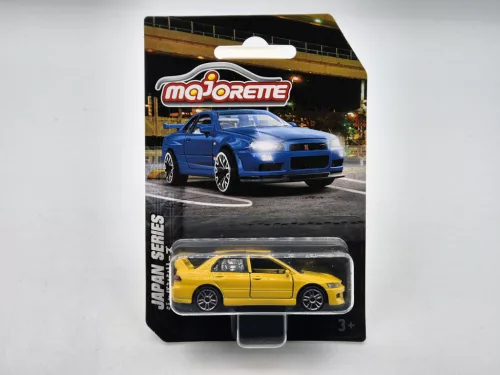 Mitsubishi Lancer Evolution EVO - жълт - Majorette - 1:64