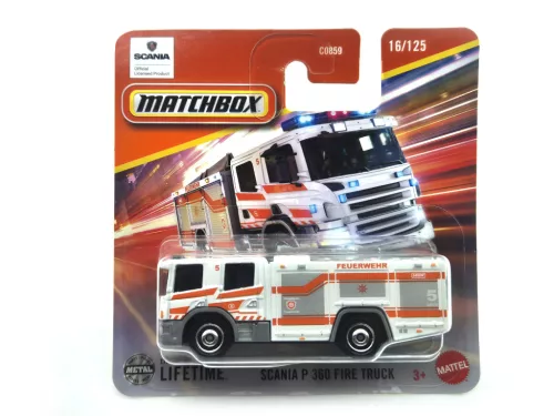 Scania P 360 Fire Truck - 16/125 - блистер - Matchbox - 1:64