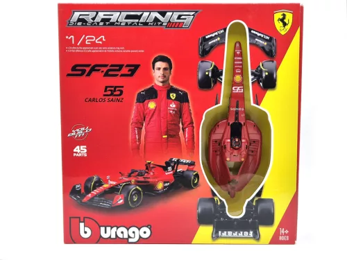 Ferrari SF-23 F1 #55 (2023) - Carlos Sainz - сглобяем модел - Bburago - 1:24