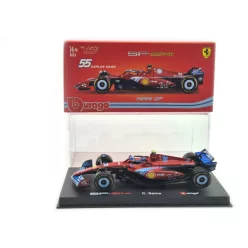   Ferrari SF-24 F1 #55 (2024) - Miami GP - Carlos Sainz - С ПИЛОТ - Bburago - 1:43