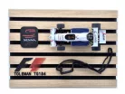 Toleman Hart TG184 F1 #19 (1984) - Ayrton Senna - на декоративна табела - декоративен предмет - Edicola - 1:24