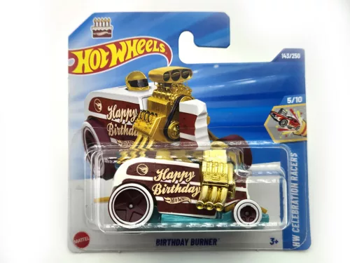 Hot Wheels Birthday Burner - HW Celebration Racers 5/10 - 143/250 - TH - Treasure Hunt - Hot Wheels - 1:64