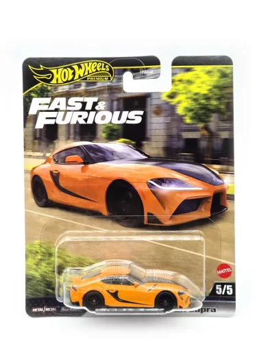 Hot Wheels Fast and Furious - Смъртоносно бързи 5/5 - 2021 Toyota GR Supra - Hot Wheels - 1:64
