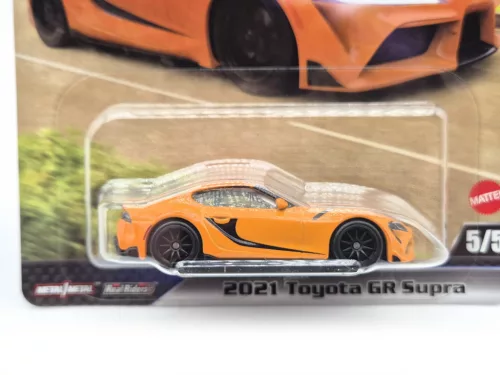 Hot Wheels Fast and Furious - Смъртоносно бързи 5/5 - 2021 Toyota GR Supra - Hot Wheels - 1:64