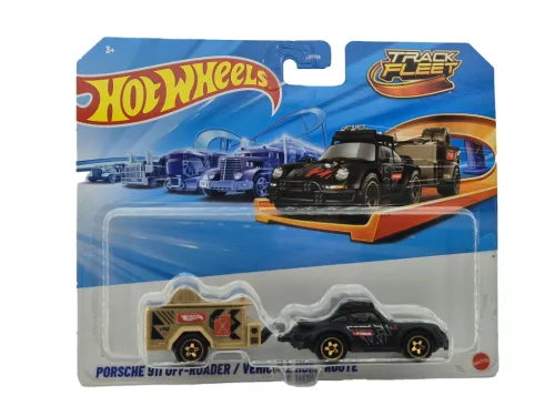 Hot Wheels Track Fleet - Porsche 911 Off-Roader - черен - Hot Wheels - 1:64 - с повредена опаковка