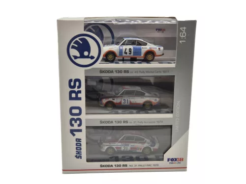 Skoda 130 RS комплект от 3 броя - Fox18 - 1:64