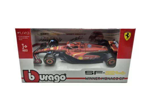 Ferrari SF-24 F1 #16 (2024) - Winner Monaco GP - Charles Leclerc -  Bburago - 1:43