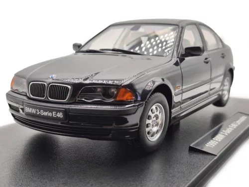 BMW E46 sedan (1999) - черен -  KK-Scale - 1:18