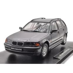 BMW E46 touring - тъмно сив -  KK-Scale - 1:18